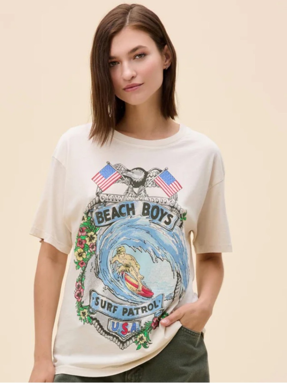 The Beach Boys Surf Patrol Boyfriend Tee